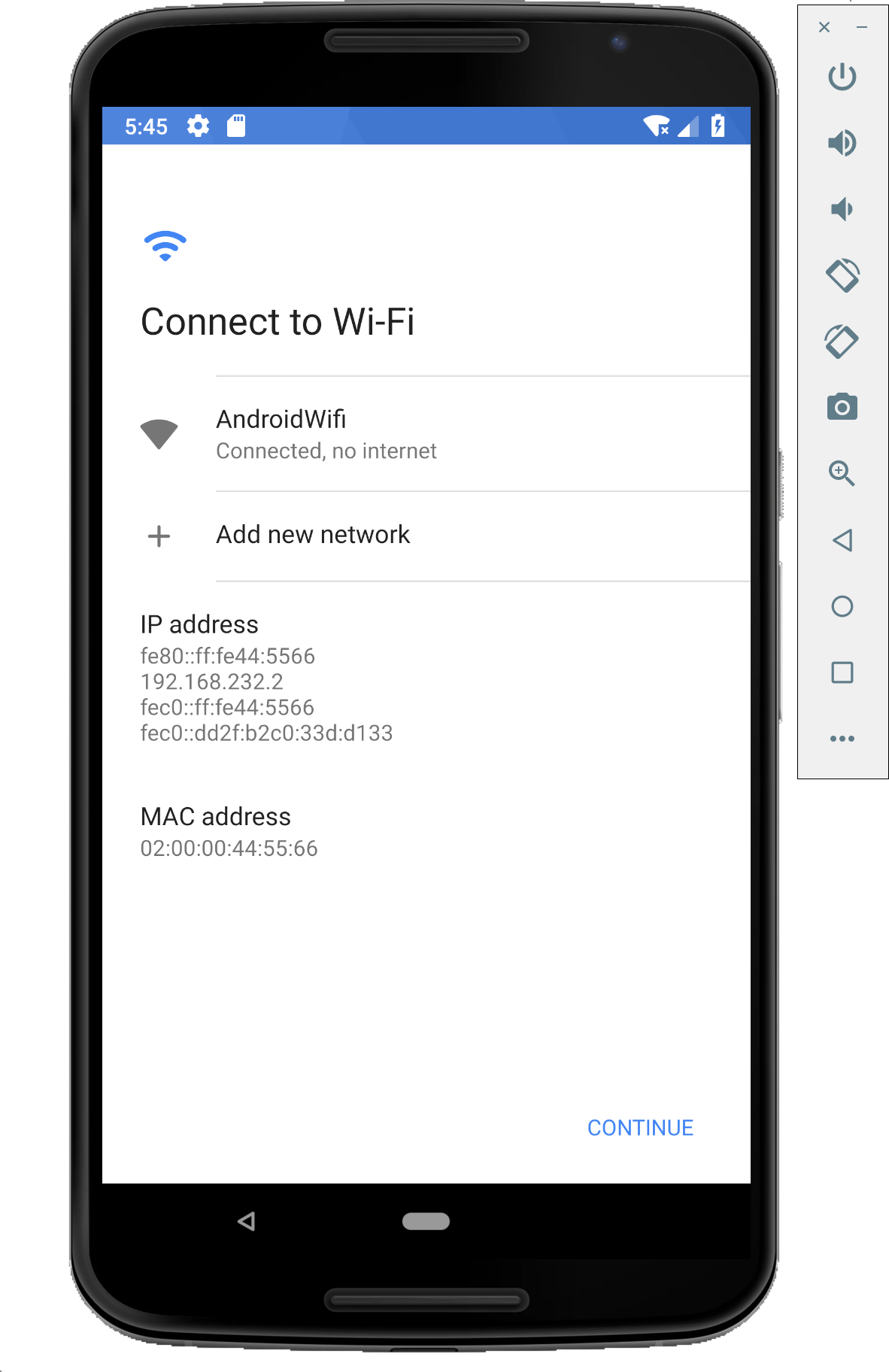 connect to wifi on emulator mac